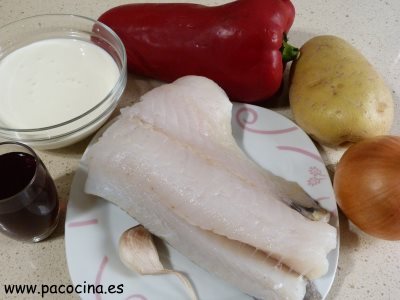 Bacalao en salsa de pimientos rojos ingredientes Bacalao en salsa de pimientos rojos ingredientes
