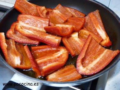 Freir pimientos Freir pimientos