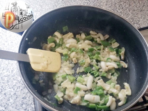 Arroz negro. Sofrito Arroz negro. Sofrito