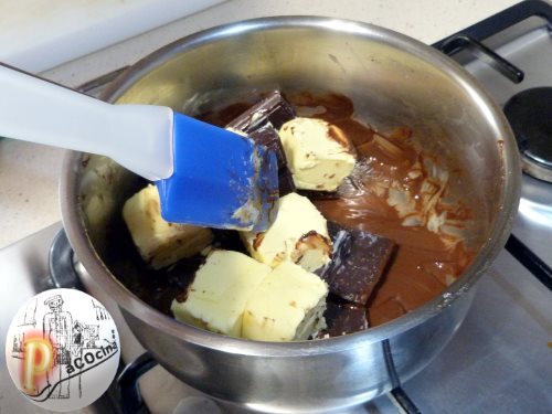 Brownie derretir chocolate Brownie derretir chocolate