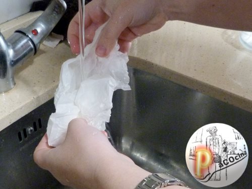 Brownie truco mojar papel Brownie truco mojar papel