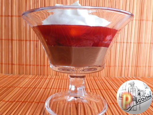 Fresas asadas con chocolate y nata Fresas asadas con chocolate y nata