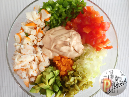 Huevos en cóctel de langostinos, cóctel Huevos en cóctel de langostinos, cóctel