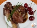 Jamoncitos de pollo en salsa de cerezas del Jerte Jamoncitos de pollo en salsa de cerezas del Jerte