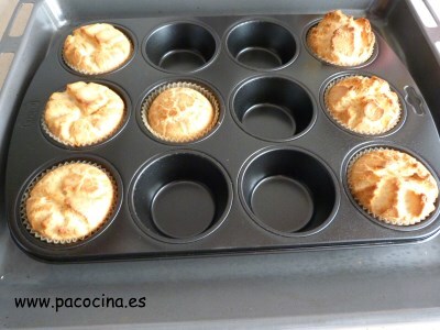 Magdalenas sin azúcar horno Magdalenas sin azúcar horno