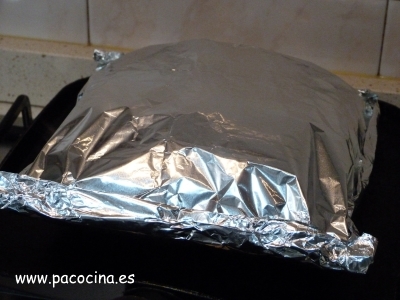 Merluza en papillote inflado Merluza en papillote inflado