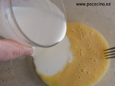 Huevo batido y nata Huevo batido y nata