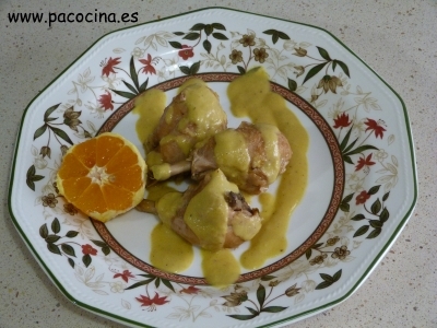 Pollo a la naranja Pollo a la naranja