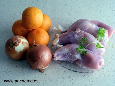 Pollo a la naranja ingredientes Pollo a la naranja ingredientes