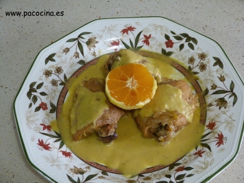 Pollo a la naranja Pollo a la naranja