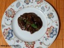 Pollo en salsa de chocolate a la menta Pollo en salsa de chocolate a la menta