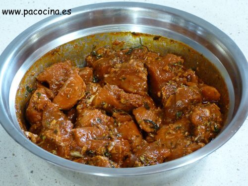 Prueba de cerdo macerar Prueba de cerdo macerar