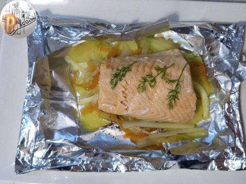 Salmón en papillote final Salmón en papillote final