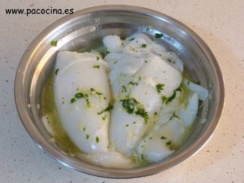 Sepia a la plancha macerar Sepia a la plancha macerar