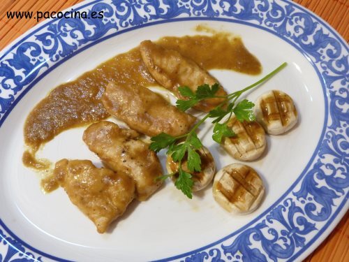 Solomillo de pavo al curri o curry Solomillo de pavo al curri o curry