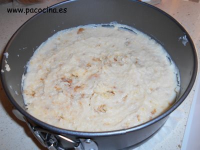 Tarta sin horno poner crema Tarta sin horno poner crema