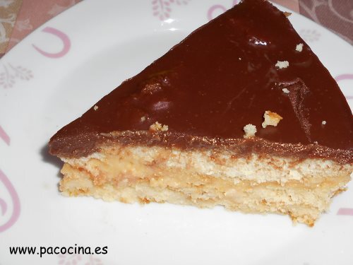 Tarta sin horno porción Tarta sin horno porción