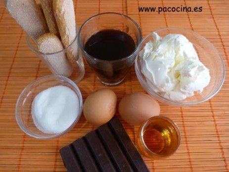 Tiramisú ingredientes Tiramisú ingredientes