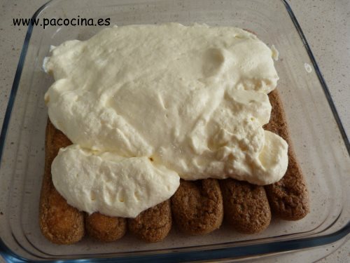 Tiramisú soletillas y crema Tiramisú soletillas y crema