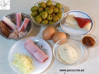 Aceitunas rellanas fritas ingredientes Aceitunas rellanas fritas ingredientes