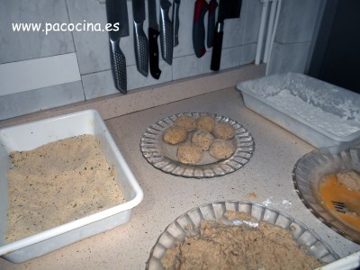 Albóndigas de criadillas empanar Albóndigas de criadillas empanar