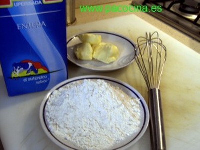 Bechamel ingredientes Bechamel ingredientes