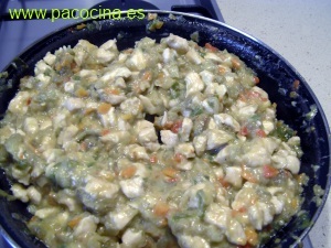 Berenjenas rellenas de pollo Berenjenas rellenas de pollo