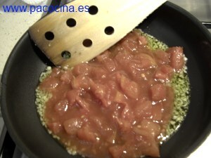 Fajita de pollo sofrito Fajita de pollo sofrito