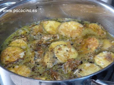 Calabacín en escabeche cocer Calabacín en escabeche cocer