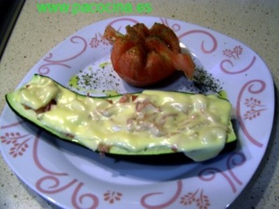 Calabacín gratinado microondas Calabacín gratinado microondas