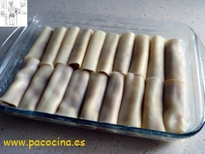 Canelones rellenos de carne Canelones rellenos de carne