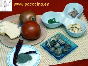 Caracoles en salsa de almendras ingredientes Caracoles en salsa de almendras ingredientes