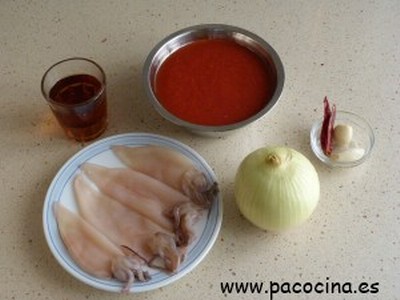 Chipirones en salsa americana ingredientes Chipirones en salsa americana ingredientes