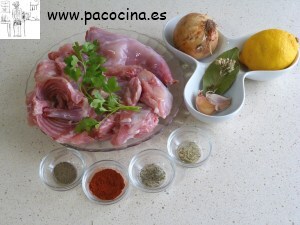 Conejo campero ingredientes Conejo campero ingredientes