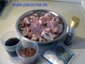 Costillas de cerdo a la barbacoa ingredientes Costillas de cerdo a la barbacoa ingredientes