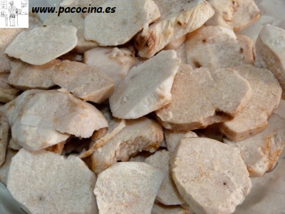 Criadillas de tierra limpias y troceadas Criadillas de tierra limpias y troceadas