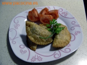 Empanadillas de gambas y champiñones Empanadillas de gambas y champiñones