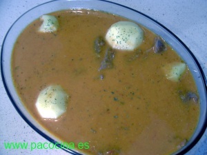 Entrecot en salsa de piquillos Entrecot en salsa de piquillos