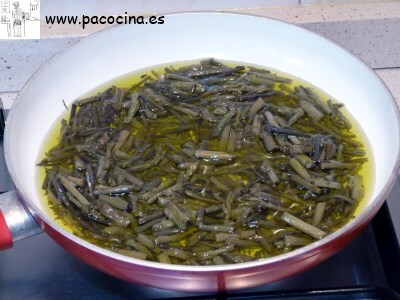 Espárragos trigueros confitados Espárragos trigueros confitados