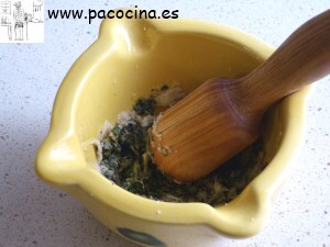 Gazpacho de poleo majado Gazpacho de poleo majado