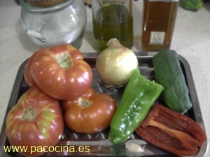 Gazpacho ingredientes Gazpacho ingredientes