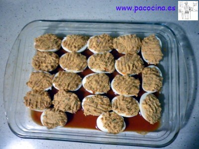 Huevos gratinados Huevos gratinados