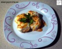 Huevos rellenos gratinados Huevos rellenos gratinados