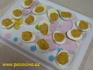 Huevos rellenos fritos Huevos rellenos fritos