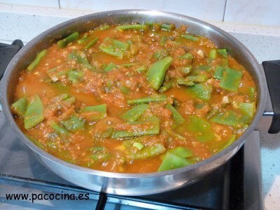 Judías verdes con tomate Judías verdes con tomate