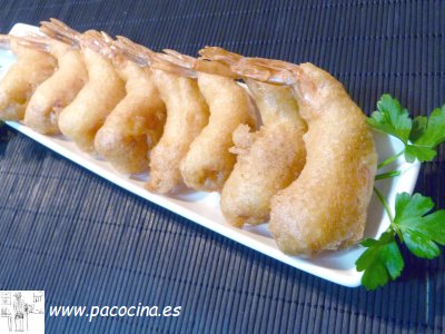 Langostinos a la gabardina
