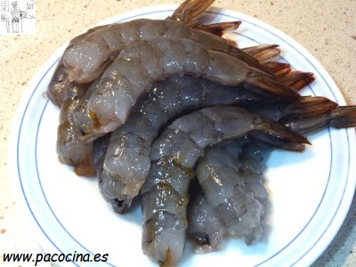 Langostinos pelados