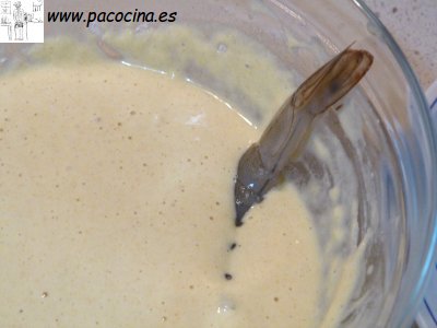 Langostinos a la gabardina