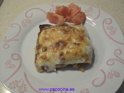 Lasaña a la boloñesa Lasaña a la boloñesa