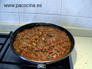 Lasaña a la boloñesa sofrito Lasaña a la boloñesa sofrito